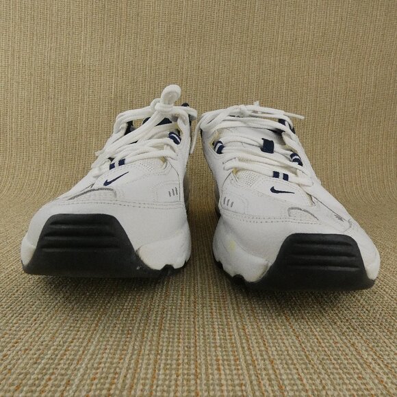 Nike Air Definition Sneakers Mens 11.5 White Leather Navy 308256-141 NEW main image 9